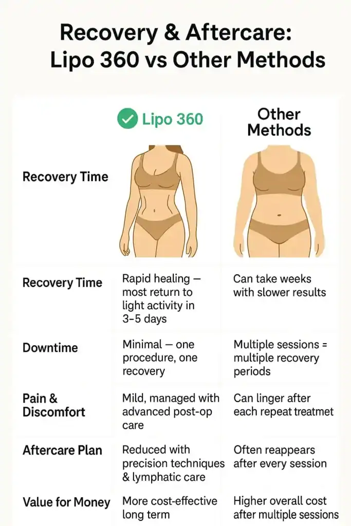 Table to show fat dissolving injection aftercare Arundel