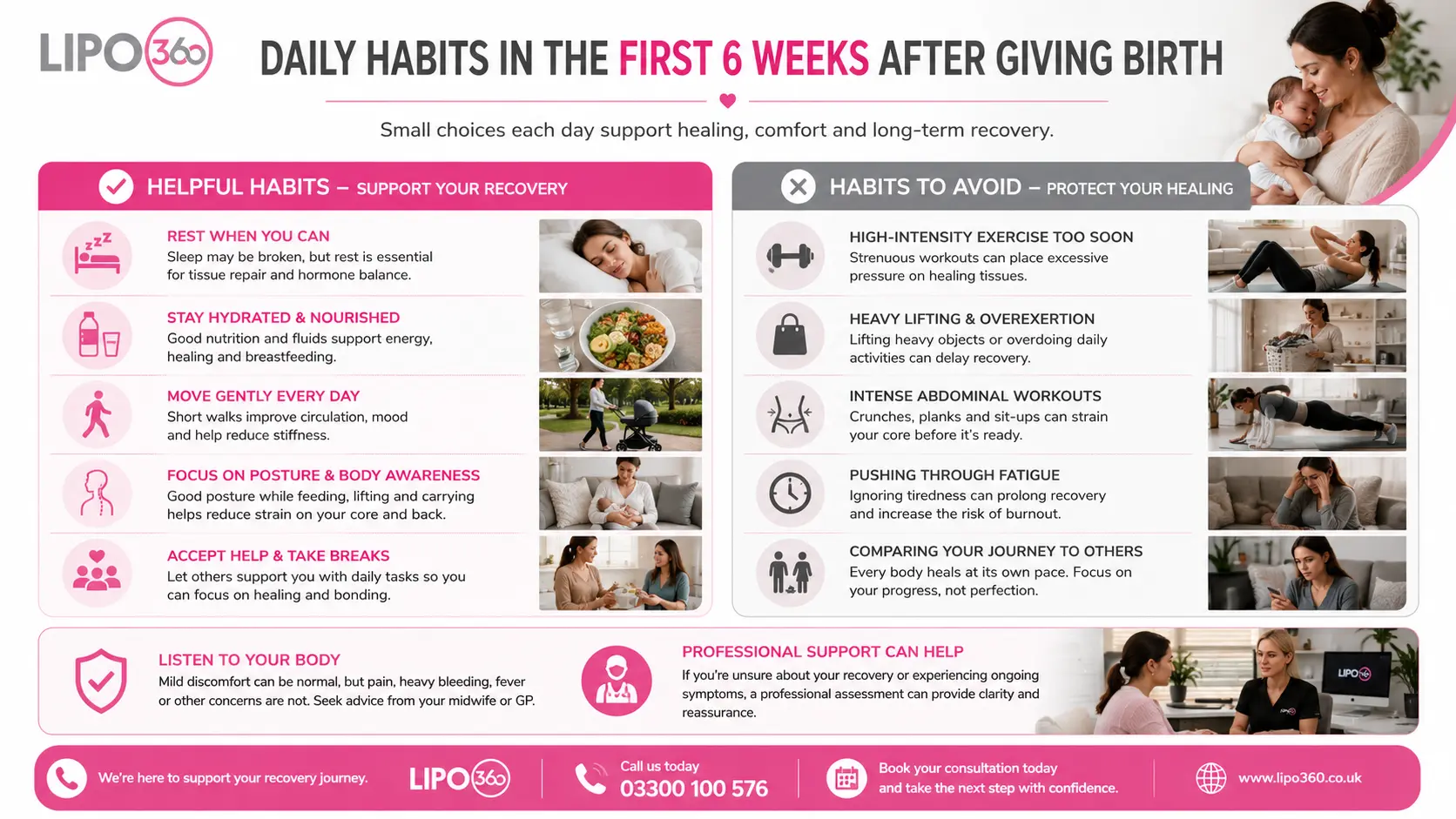 What to Do (and Avoid) in the First 6 Weeks After Giving Birth To Avoid Diastasis Recti 3 First 6 Weeks After Giving Birth To Avoid Diastasis Recti Arundel : Daily Habits in the First 6 Weeks After Giving Birth